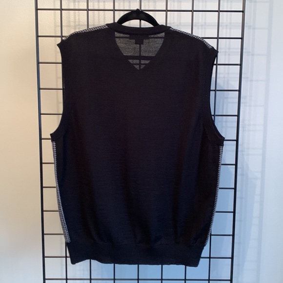 Sette Ponti Wool Sweater Vest - Black & Grey - Picture 3 of 4